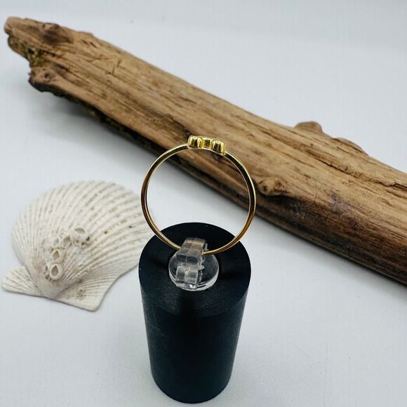 CZ Gold Plated Sterling Silver Micky Mouse Ring, Mouse Ring - Picture 5 of 5